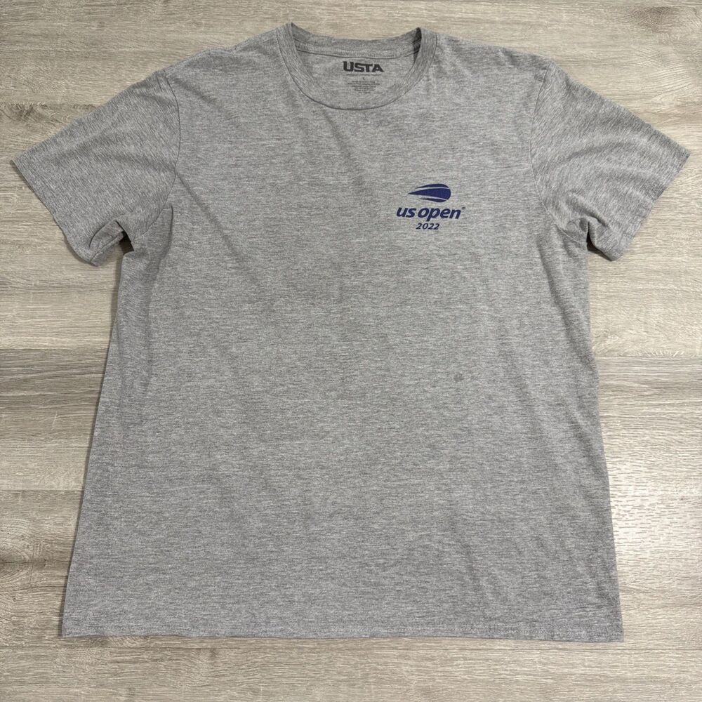 US Open 2022 Shirt Tennis Championships New York City Men's Gray Large